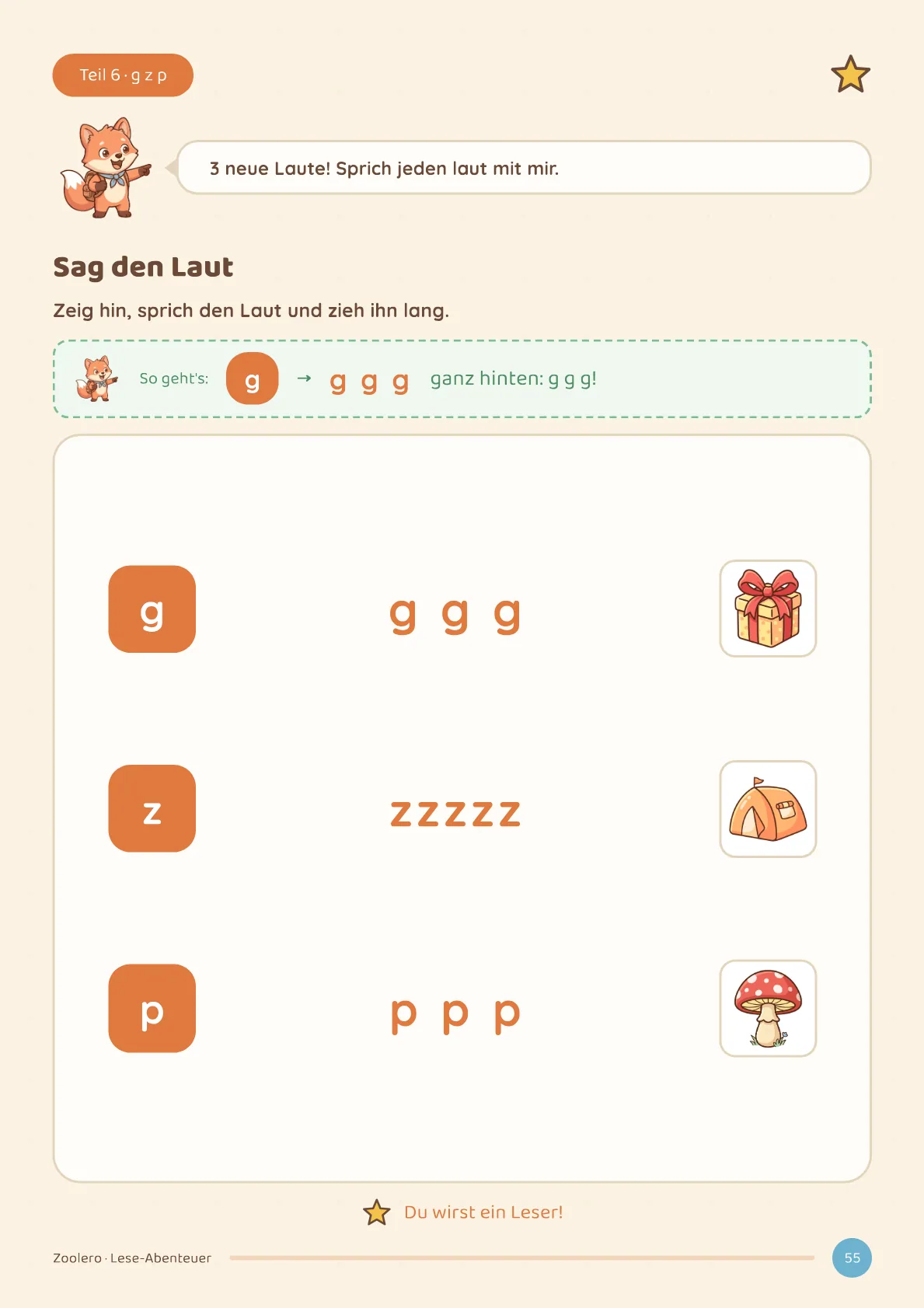 Seite 3 von 6 — Lese-Abenteuer