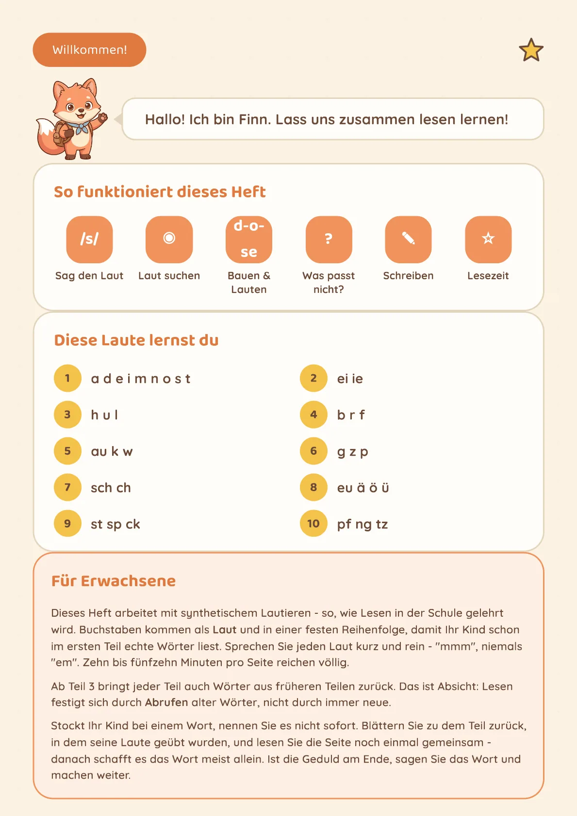 Die Seite für Erwachsene
