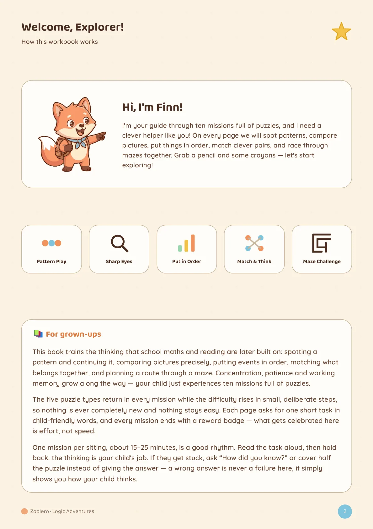 The page for grown-ups