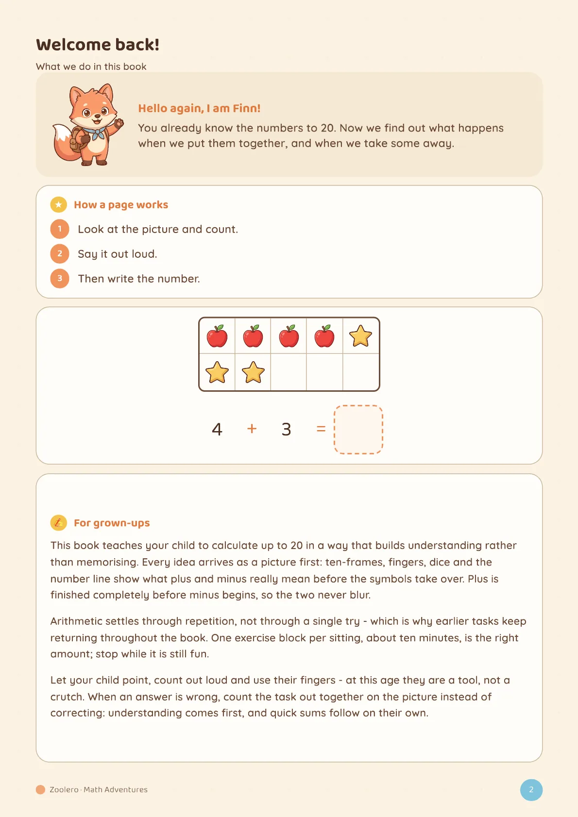 The page for grown-ups