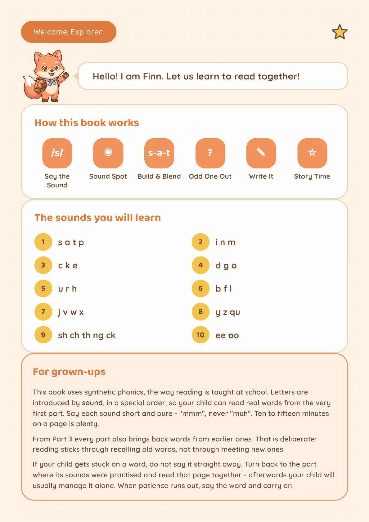 The page for grown-ups