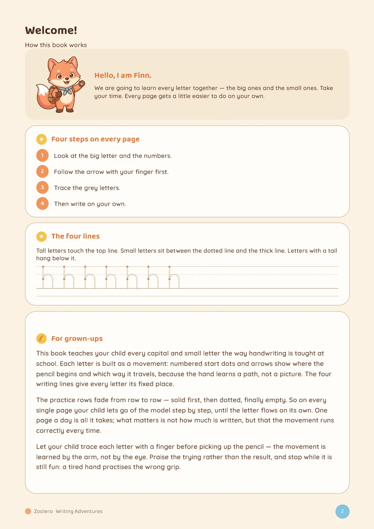 The page for grown-ups