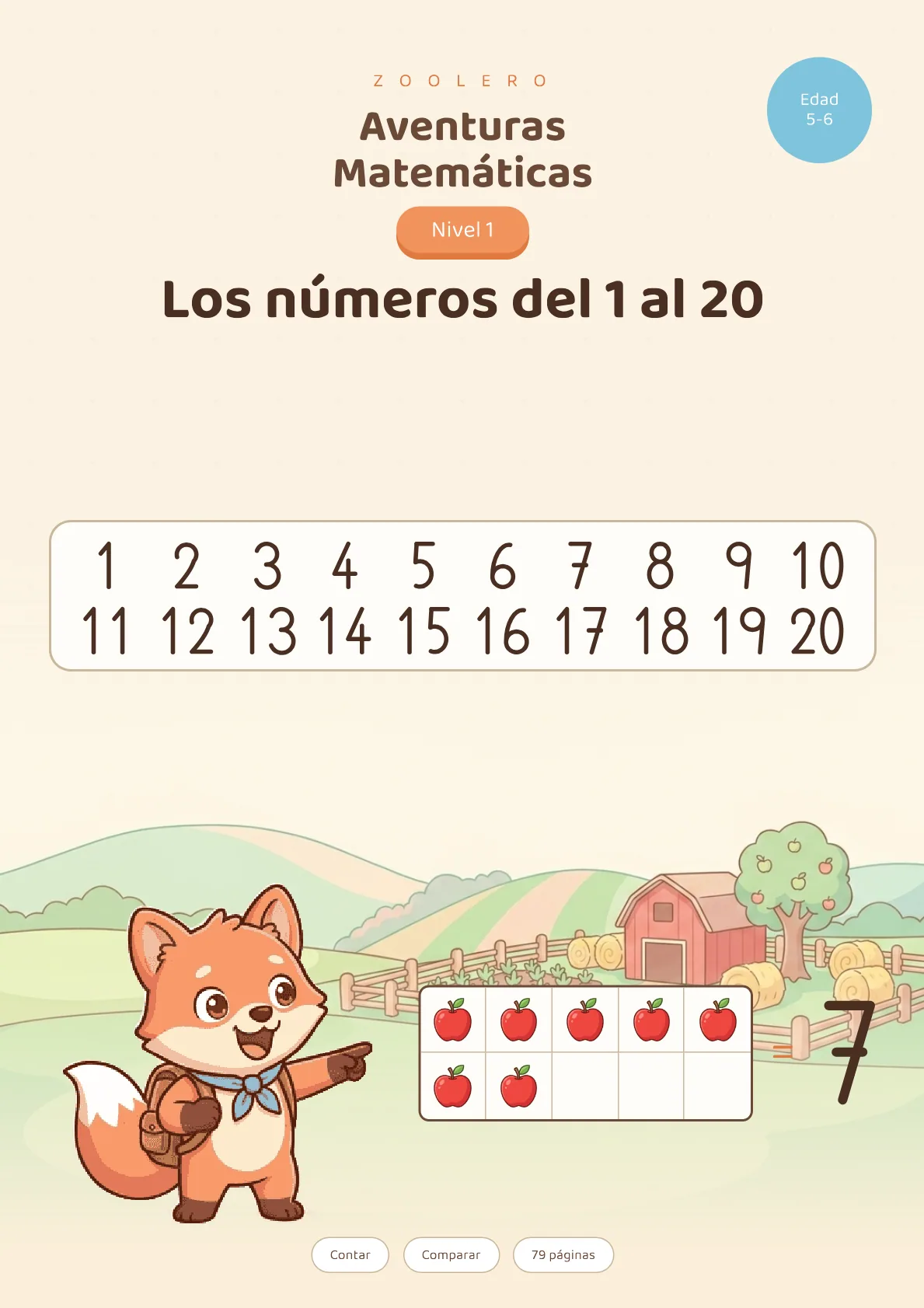 Aventuras Matemáticas 1 — Los números del 1 al 20