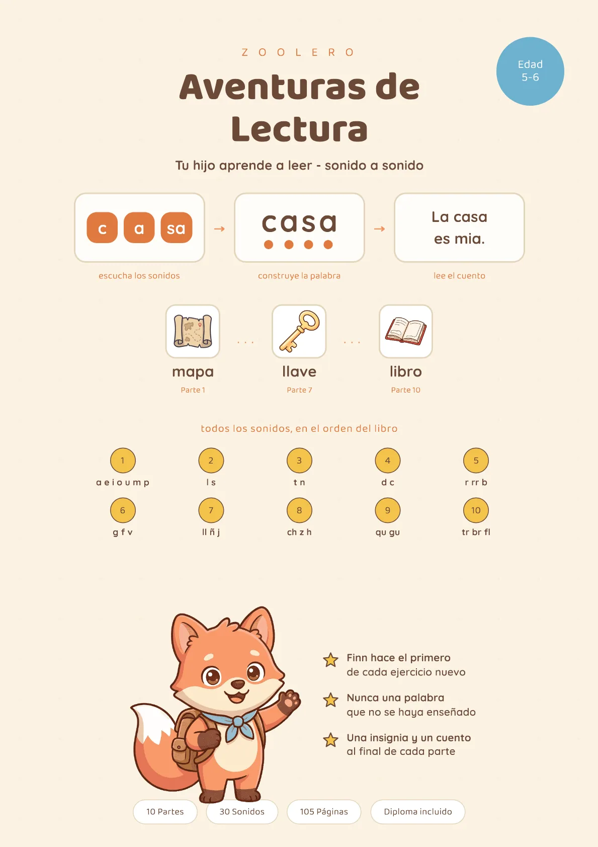 Aventuras de Lectura — Aprender a leer, sonido a sonido