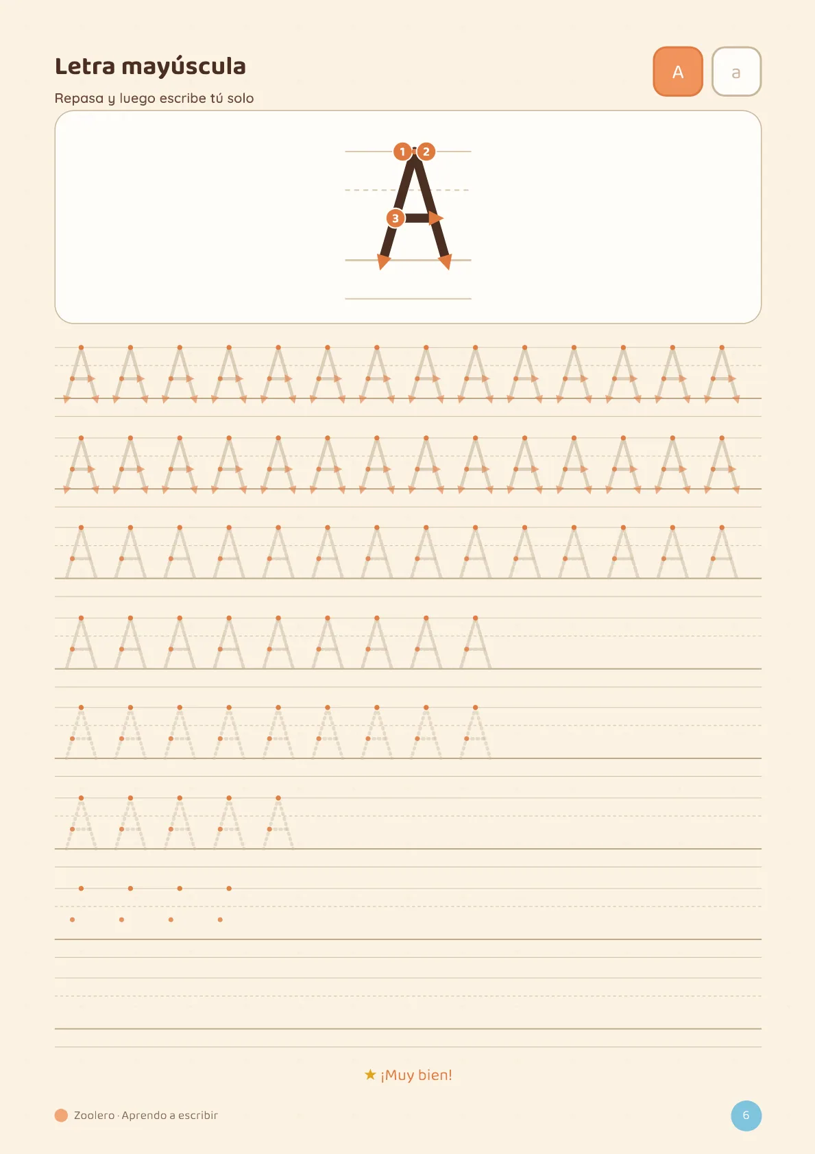 Página 3 de 6 — Aprendo a escribir