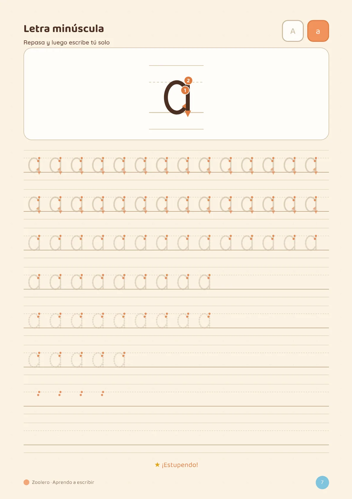 Página 4 de 6 — Aprendo a escribir