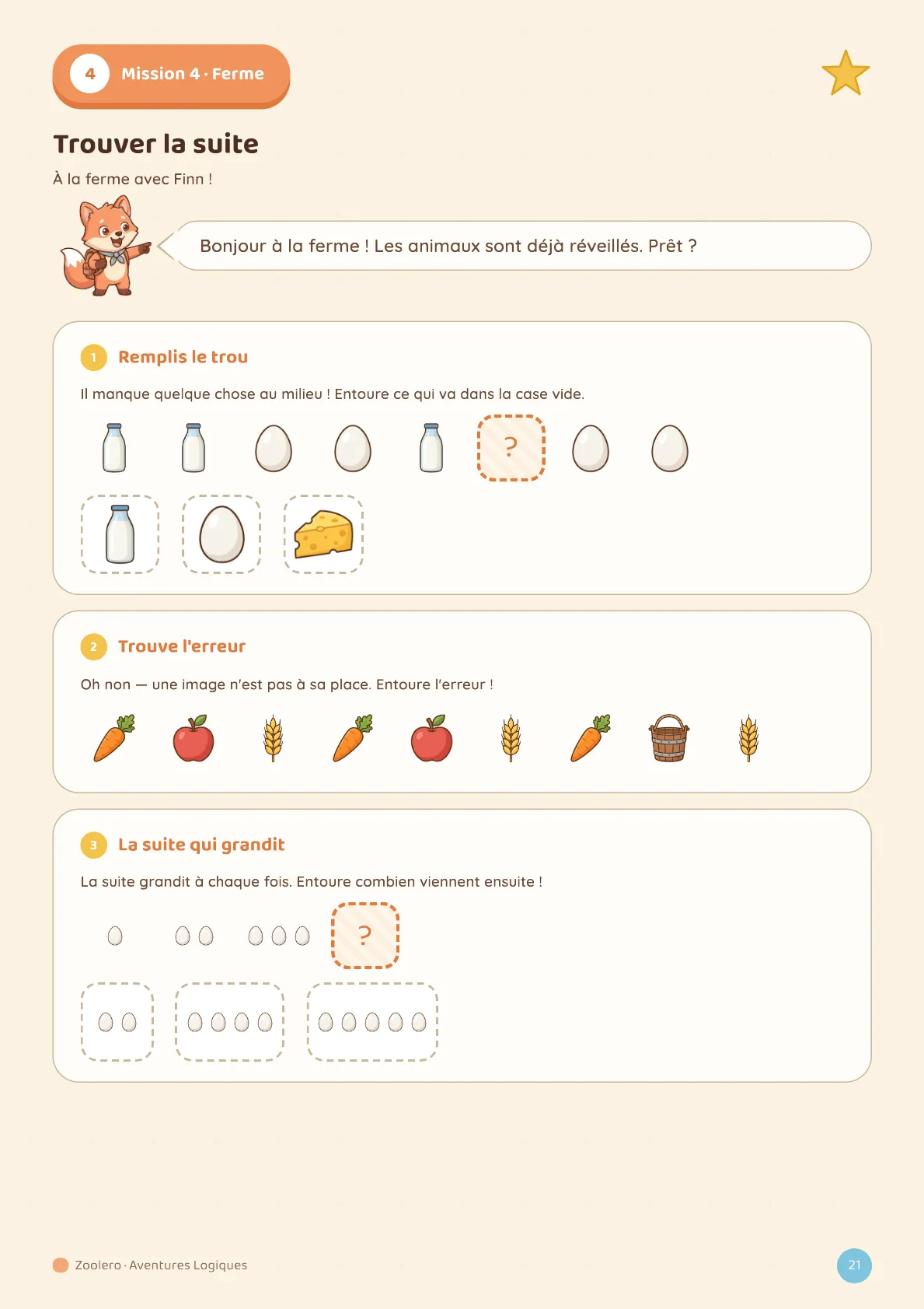 Page 1 sur 6 — Aventures Logiques 1