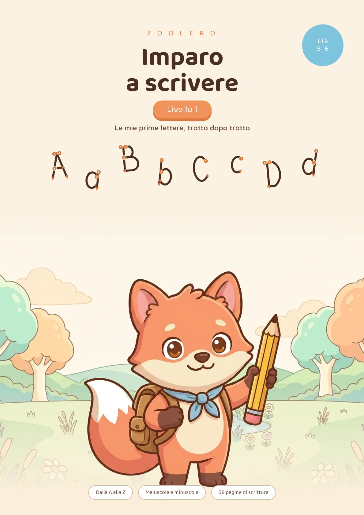 Imparo a scrivere — Ogni lettera, tratto dopo tratto
