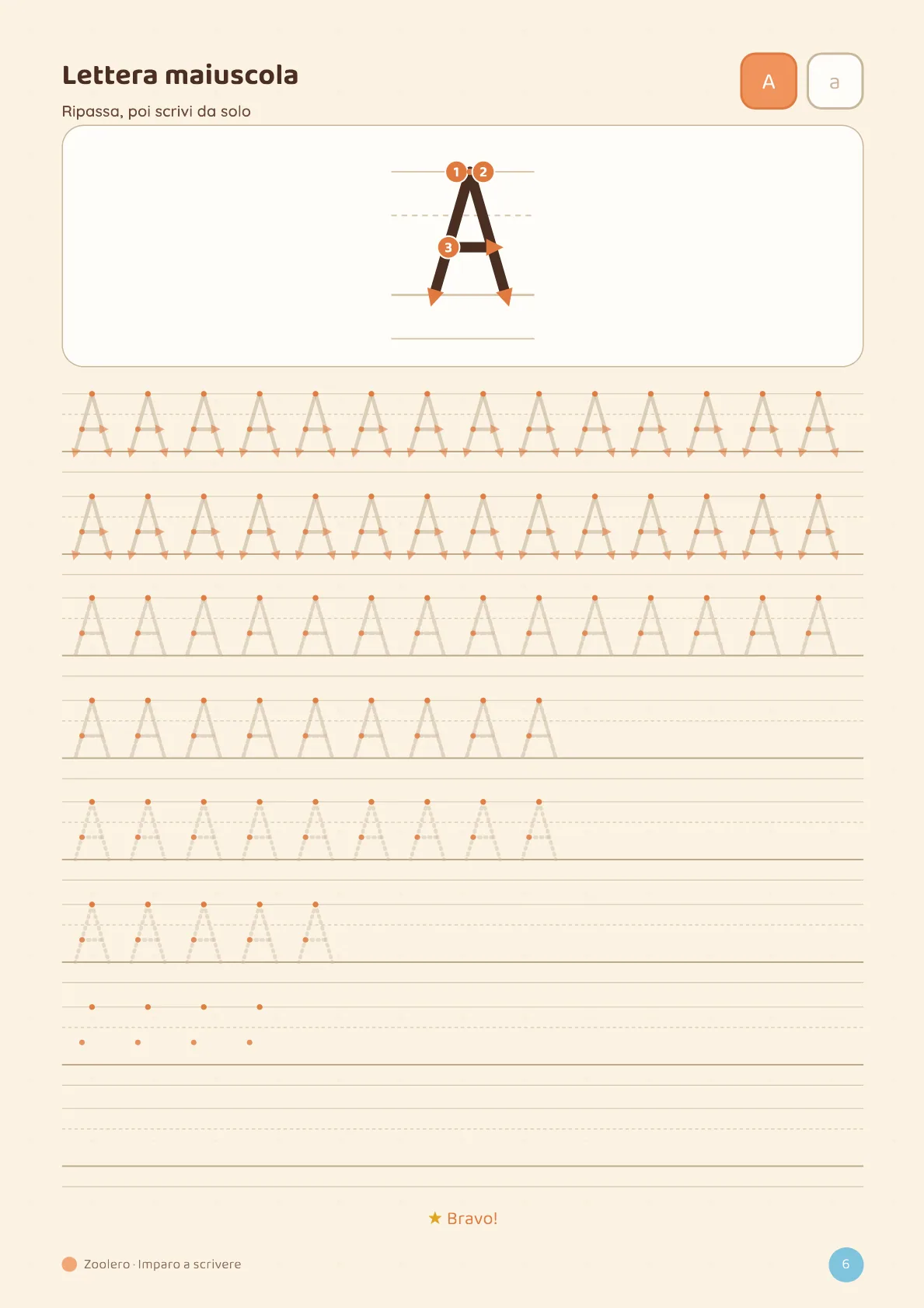 Pagina 3 di 6 — Imparo a scrivere
