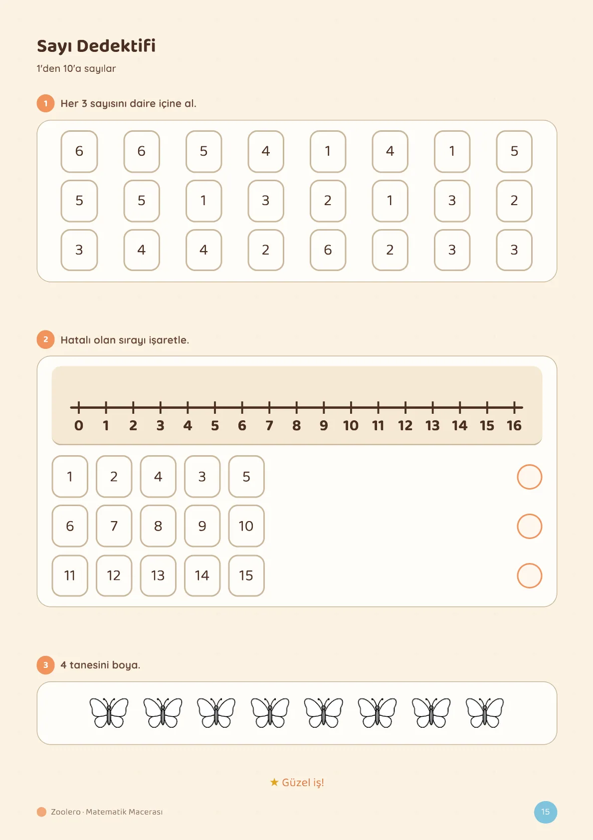 6 sayfadan 3. — Matematik Macerası 1